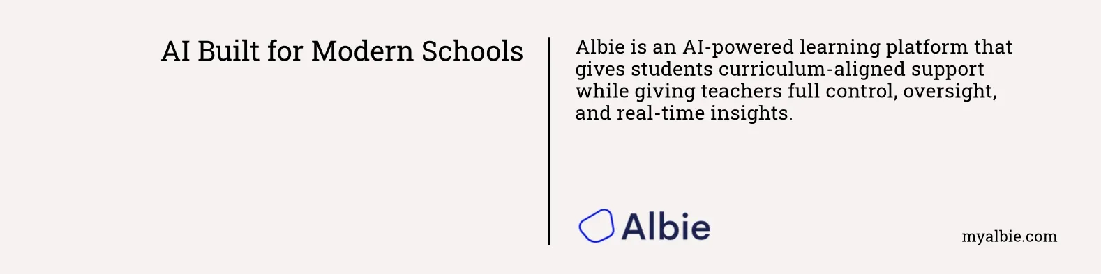 Albie - AI for Schools